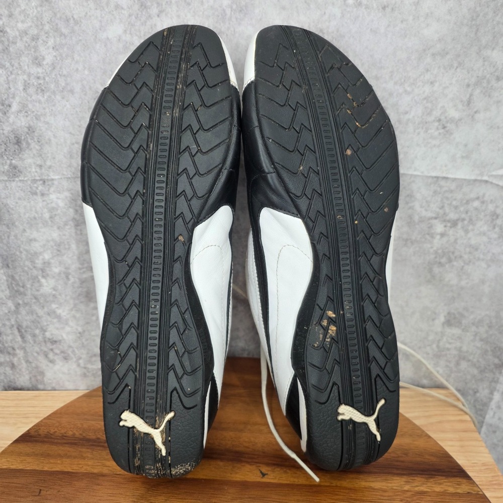 Puma Speedcat Driving‎ Shoes Mens 14 White Black Leather Drift Y2K Sneakers - Picture 10 of 11